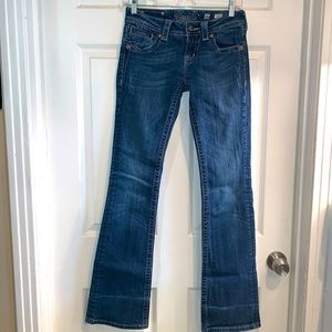 Miss Me Women's Dark Blue Boot Cut Jeans size 26 inseam 32